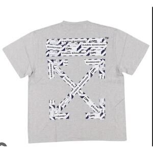 Off-White Cabin Baggage Tee Grey XS Streetwear Logo Shirt